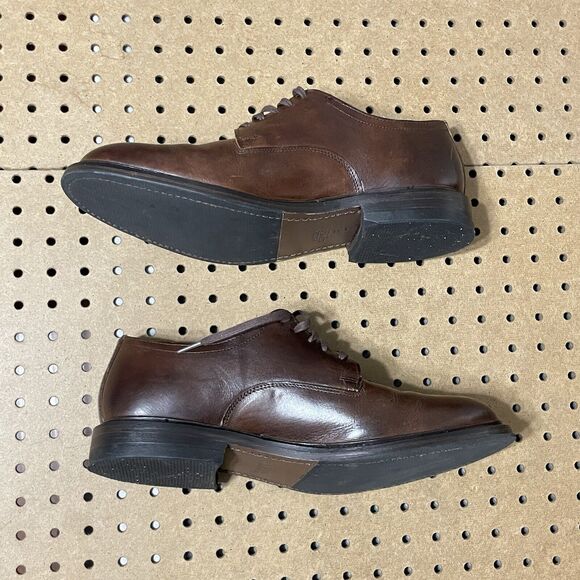 Allen Edmonds Trevor Plain-Toe Derby Dress Shoes USA Brown Size 10.5 D Men $425 main image 8
